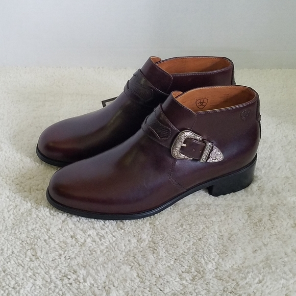 Ariat Shoes - Ariat Blair Brown Ankle Boots Silver Buckle